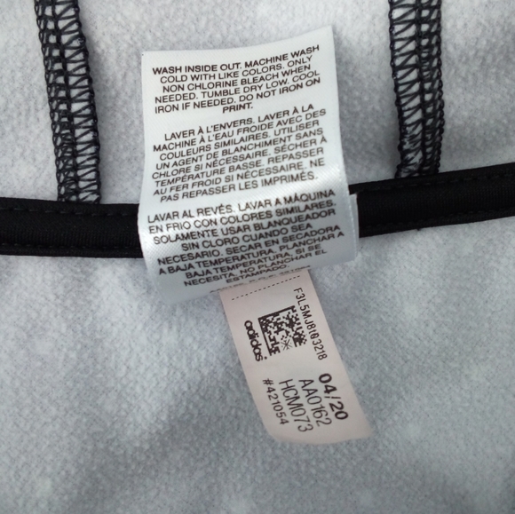 adidas Black White Polks Dot Hoodie Kangaroo Pocket 2020 Collection M 10/12 - Picture 9 of 11
